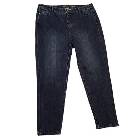 Soft Surroundings Denim - Soft Surroundings  pul on no zipper jeans